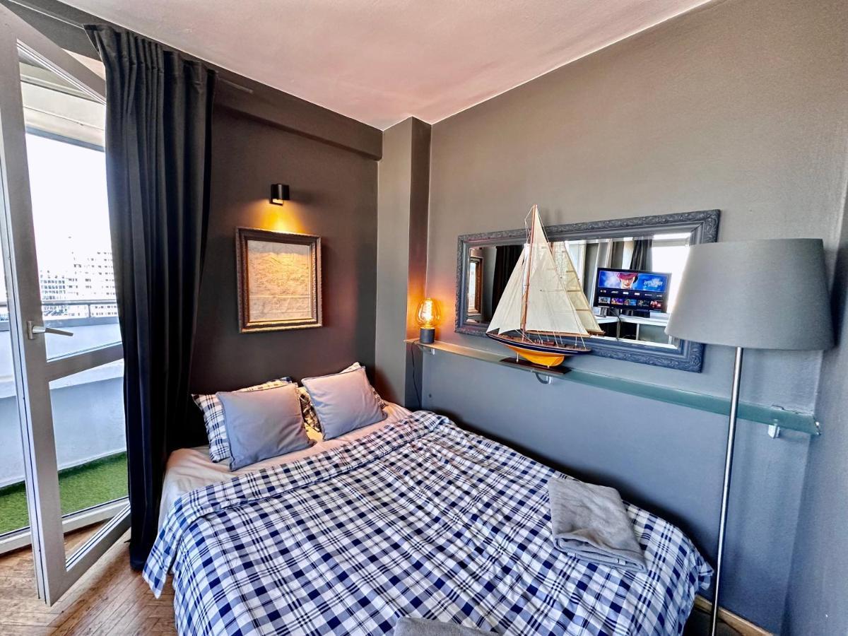 Super Apartament Grey Centrum 2X Metro Fast Wifi 300 Mbs Netflix Appletv Smarttv Spotify Panorama Miasta วอร์ซอ ภายนอก รูปภาพ