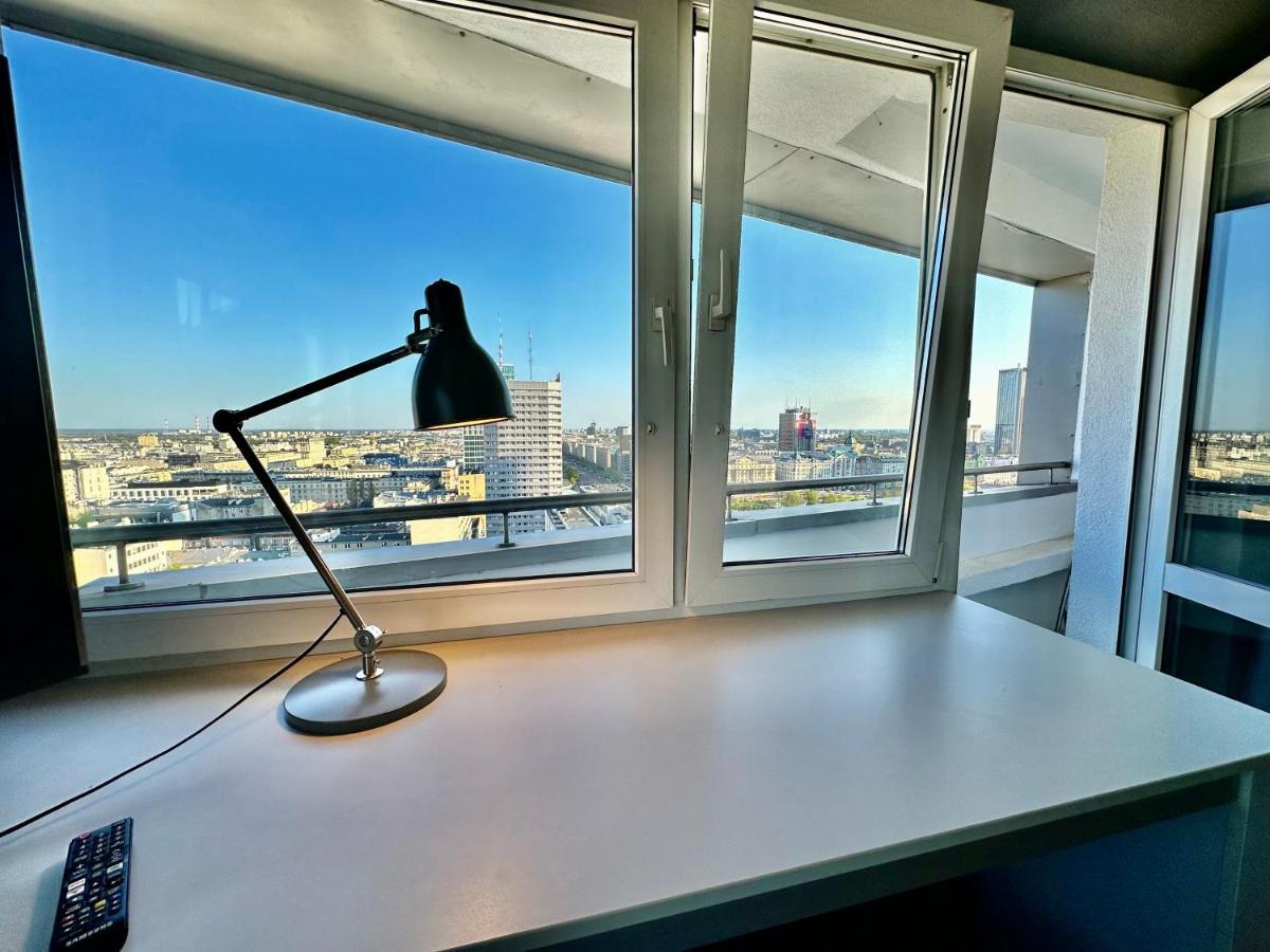 Super Apartament Grey Centrum 2X Metro Fast Wifi 300 Mbs Netflix Appletv Smarttv Spotify Panorama Miasta วอร์ซอ ภายนอก รูปภาพ