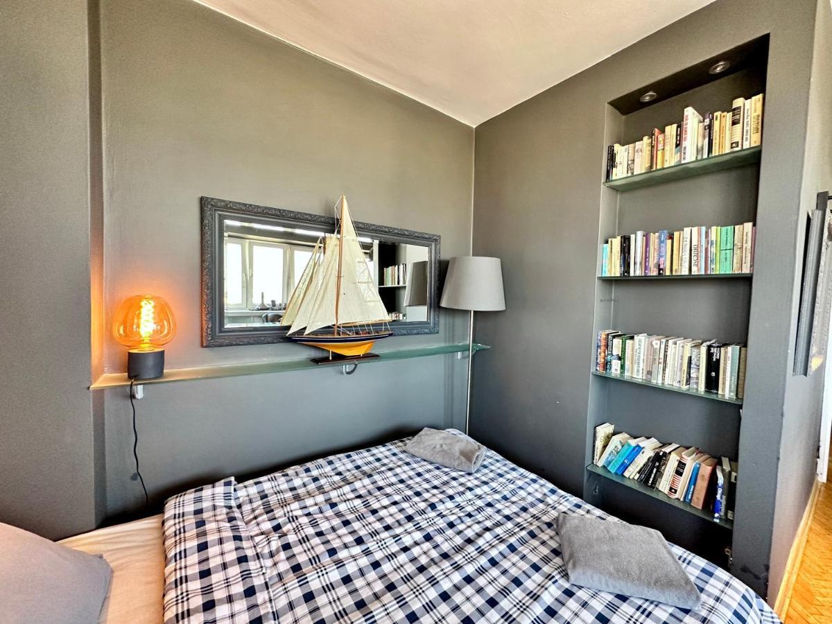 Super Apartament Grey Centrum 2X Metro Fast Wifi 300 Mbs Netflix Appletv Smarttv Spotify Panorama Miasta วอร์ซอ ภายนอก รูปภาพ