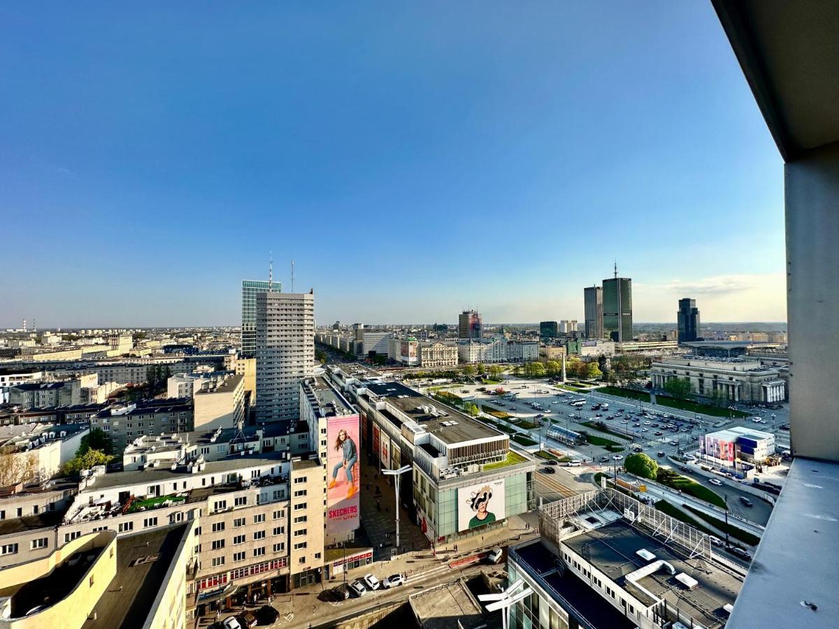 Super Apartament Grey Centrum 2X Metro Fast Wifi 300 Mbs Netflix Appletv Smarttv Spotify Panorama Miasta วอร์ซอ ภายนอก รูปภาพ