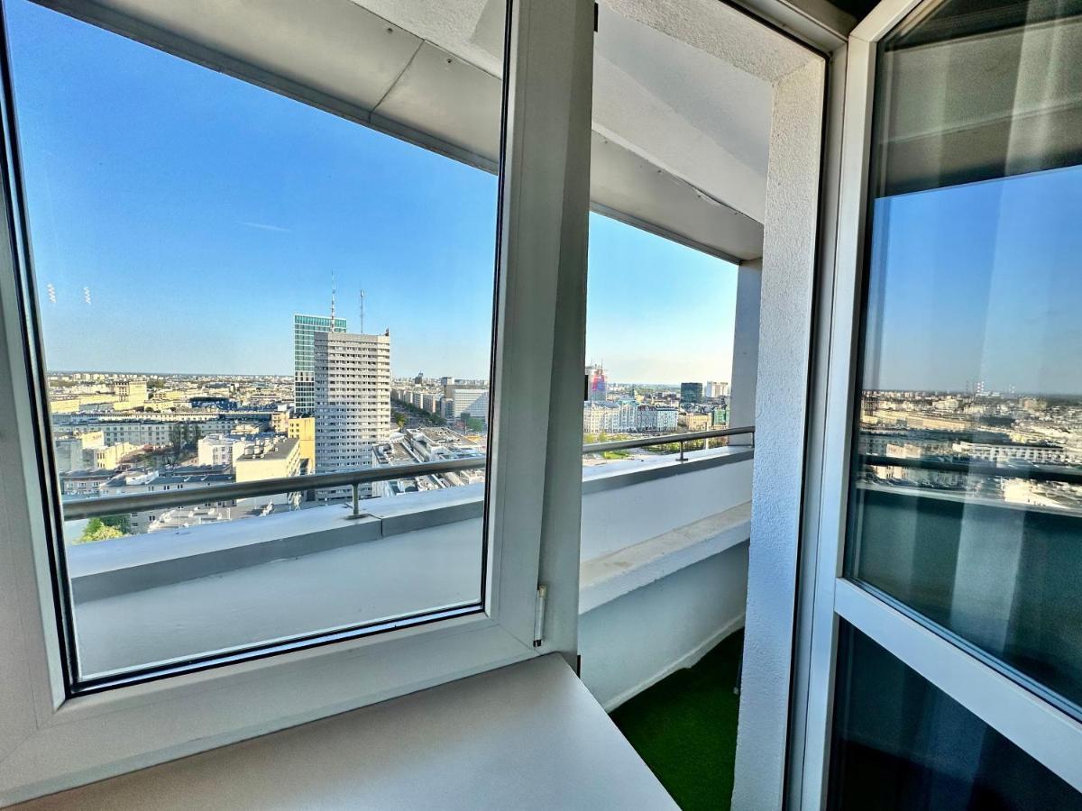 Super Apartament Grey Centrum 2X Metro Fast Wifi 300 Mbs Netflix Appletv Smarttv Spotify Panorama Miasta วอร์ซอ ภายนอก รูปภาพ